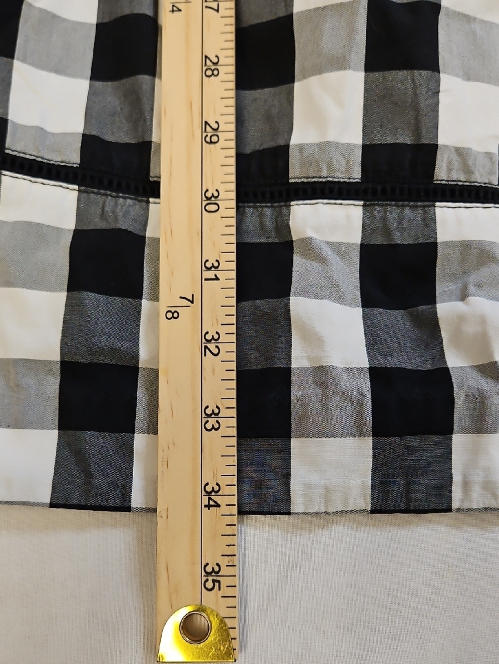 Kate Spade New York Broome Street Gingham Dress 100% Cotton Size 6 - Picture 10 of 13